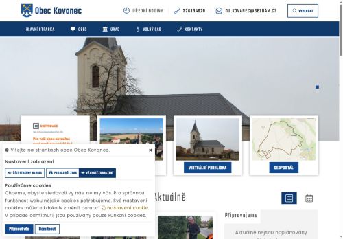 Zobrazit webové stránky Obecní úřad Kovanec