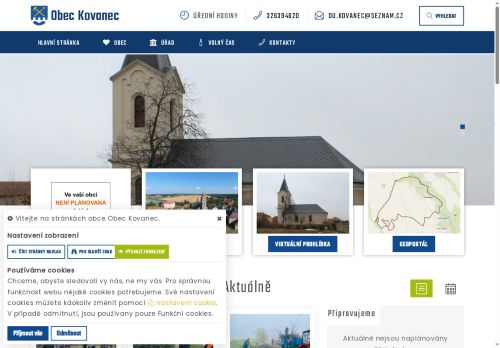 Zobrazit webové stránky Obecní úřad Kovanec