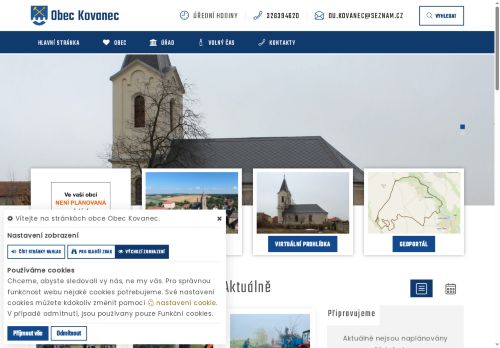 Zobrazit webové stránky Obecní úřad Kovanec