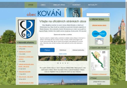 Zobrazit webové stránky Obecní úřad Kováň