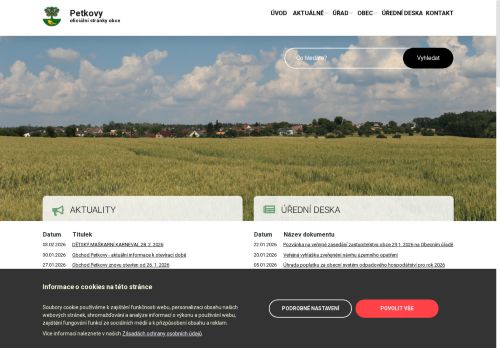 Zobrazit webové stránky Obecní úřad Petkovy