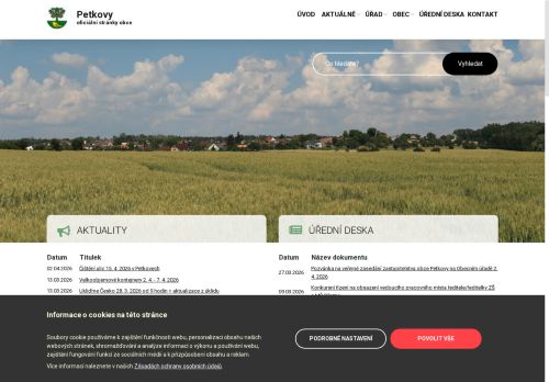 Zobrazit webové stránky Obecní úřad Petkovy