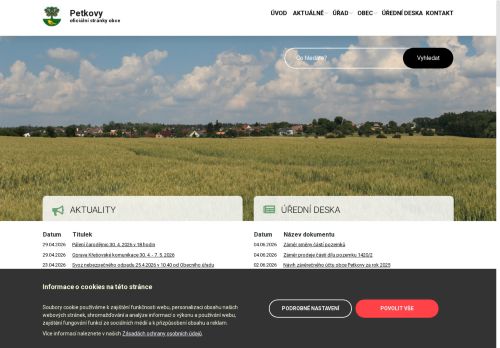 Zobrazit webové stránky Obecní úřad Petkovy