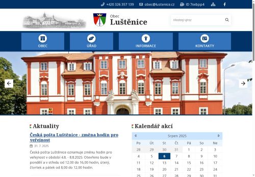 Zobrazit webové stránky Obecní úřad Luštěnice