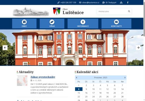 Zobrazit webové stránky Obecní úřad Luštěnice