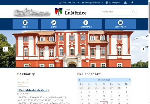 Zobrazit webové stránky Obecní úřad Luštěnice