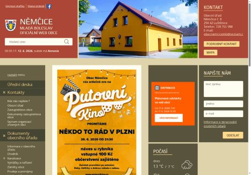 Zobrazit webové stránky Obecní úřad Němčice