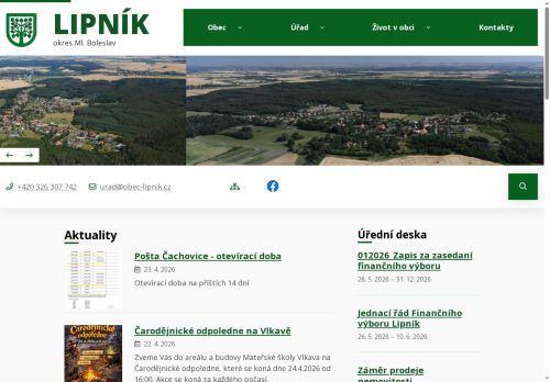 Zobrazit webové stránky Obecní úřad Lipník