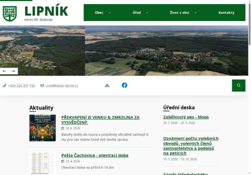 Zobrazit webové stránky Obecní úřad Lipník
