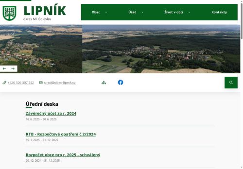 Zobrazit webové stránky Obecní úřad Lipník