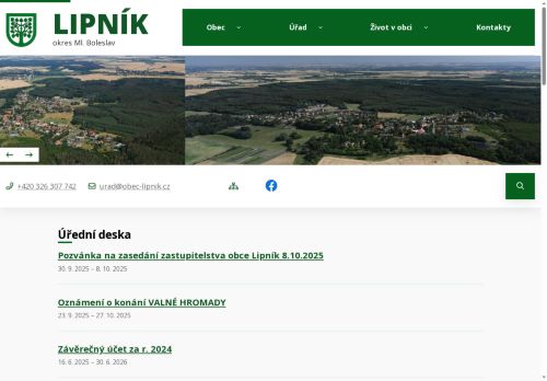 Zobrazit webové stránky Obecní úřad Lipník