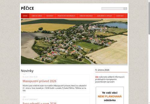 Zobrazit webové stránky Obecní úřad Pěčice