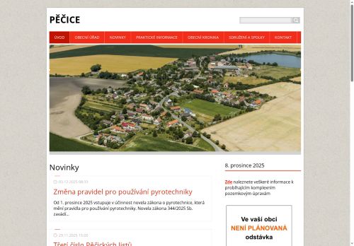 Zobrazit webové stránky Obecní úřad Pěčice