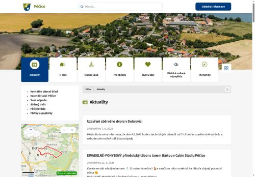 Zobrazit webové stránky Obecní úřad Pěčice