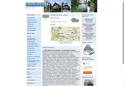 Zobrazit webové stránky Obecní úřad Obrubce