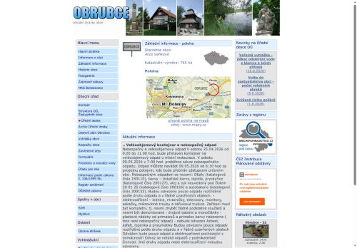 Zobrazit webové stránky Obecní úřad Obrubce