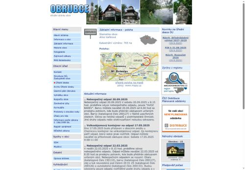 Zobrazit webové stránky Obecní úřad Obrubce