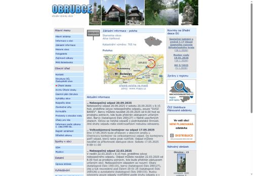 Zobrazit webové stránky Obecní úřad Obrubce