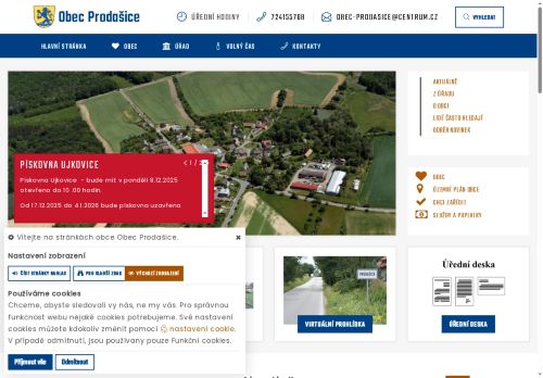 Zobrazit webové stránky Obecní úřad Prodašice