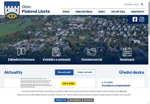 Zobrazit webové stránky Obecní úřad Písková Lhota