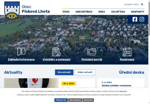 Zobrazit webové stránky Obecní úřad Písková Lhota