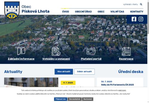 Zobrazit webové stránky Obecní úřad Písková Lhota