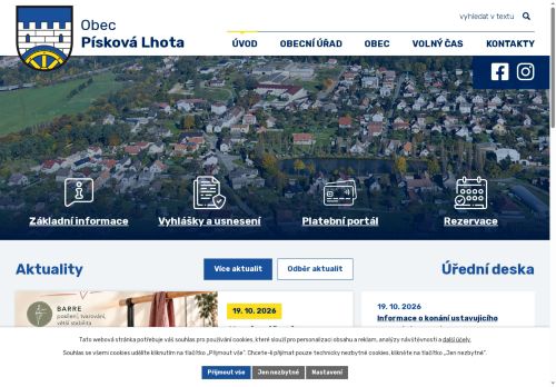 Zobrazit webové stránky Obecní úřad Písková Lhota