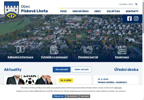 Zobrazit webové stránky Obecní úřad Písková Lhota