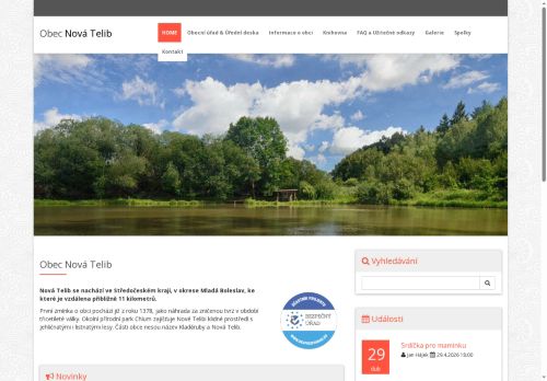 Zobrazit webové stránky Obecní úřad Nová Telib
