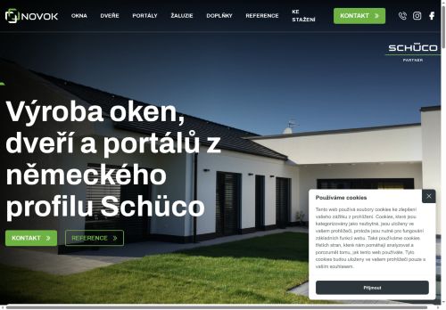 Webové stránky NOVOK s.r.o., Pohořelice