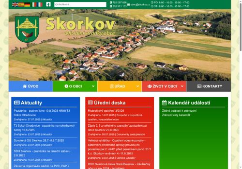 Zobrazit webové stránky Obecní úřad Skorkov