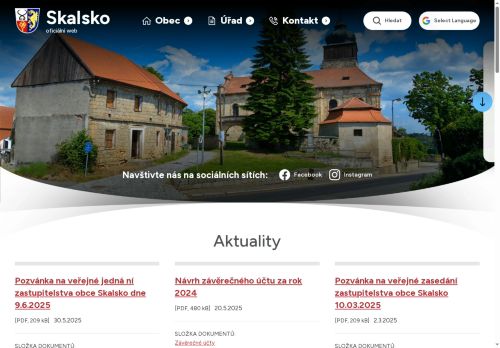 Zobrazit webové stránky Obecní úřad Skalsko