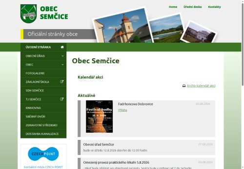 Zobrazit webové stránky Obecní úřad Semčice