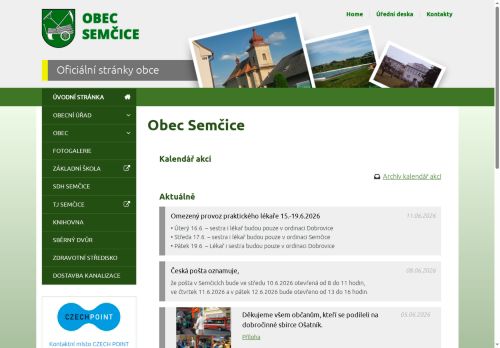 Zobrazit webové stránky Obecní úřad Semčice