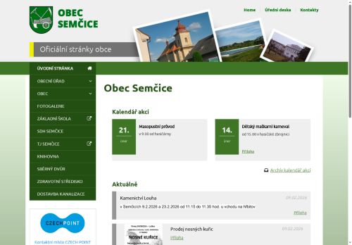 Zobrazit webové stránky Obecní úřad Semčice