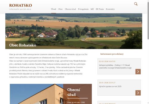 Zobrazit webové stránky Obecní úřad Rohatsko