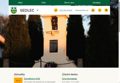 Zobrazit webové stránky Obecní úřad Sedlec