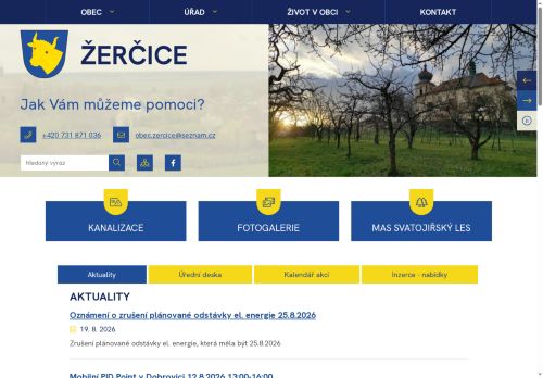 Zobrazit webové stránky Obecní úřad Žerčice
