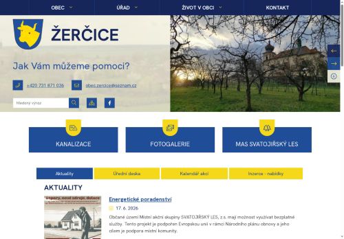 Zobrazit webové stránky Obecní úřad Žerčice