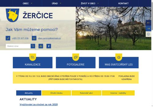 Zobrazit webové stránky Obecní úřad Žerčice