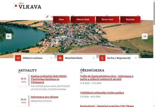 Zobrazit webové stránky Obecní úřad Vlkava