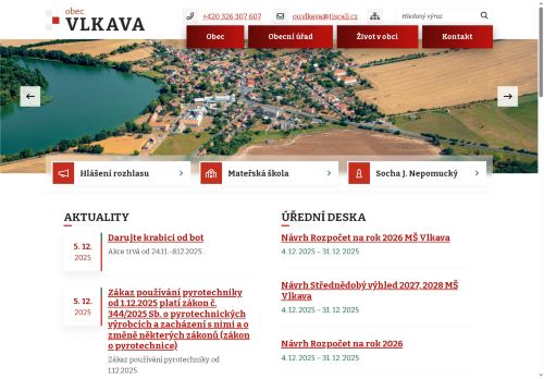 Zobrazit webové stránky Obecní úřad Vlkava