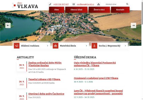 Zobrazit webové stránky Obecní úřad Vlkava