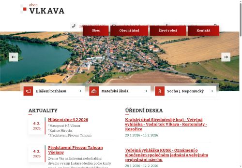 Zobrazit webové stránky Obecní úřad Vlkava