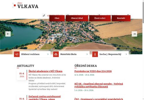 Zobrazit webové stránky Obecní úřad Vlkava