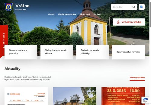 Zobrazit webové stránky Obecní úřad Vrátno
