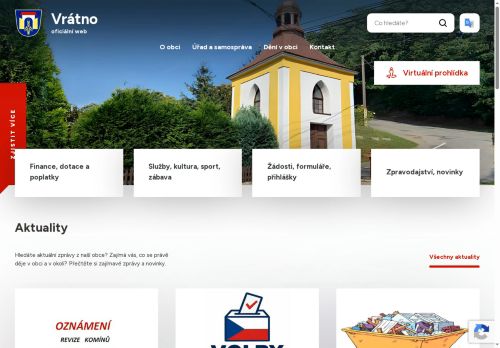 Zobrazit webové stránky Obecní úřad Vrátno