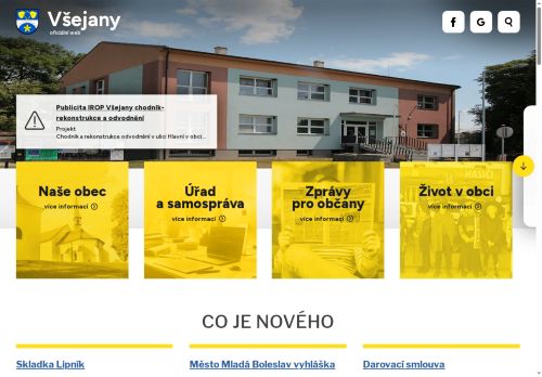 Zobrazit webové stránky Obecní úřad Všejany