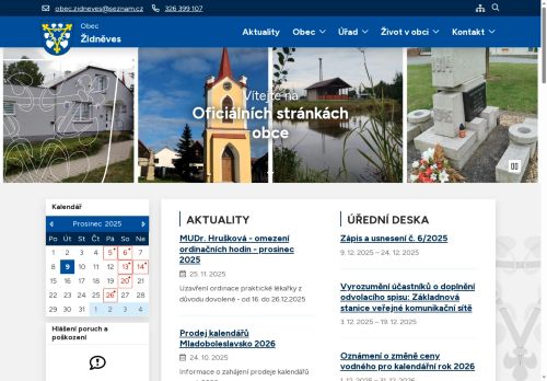 Zobrazit webové stránky Obecní úřad Židněves
