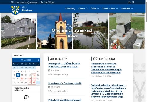 Zobrazit webové stránky Obecní úřad Židněves